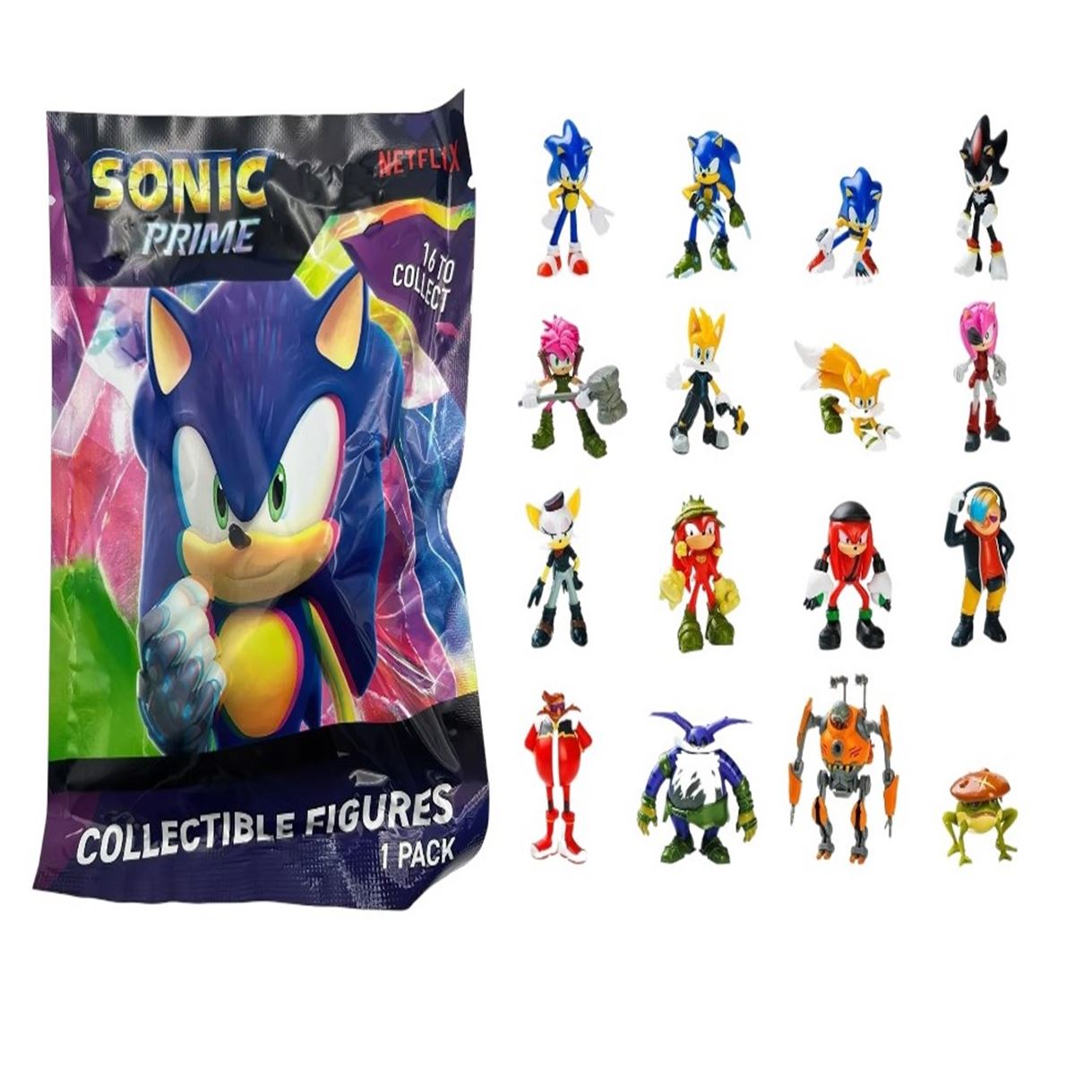 SONİC PRİME COLLECTİBLE FİGURES  SONN2005 TEKLİ SÜRPRİZ FİGÜR TEKLİ 3+ 1