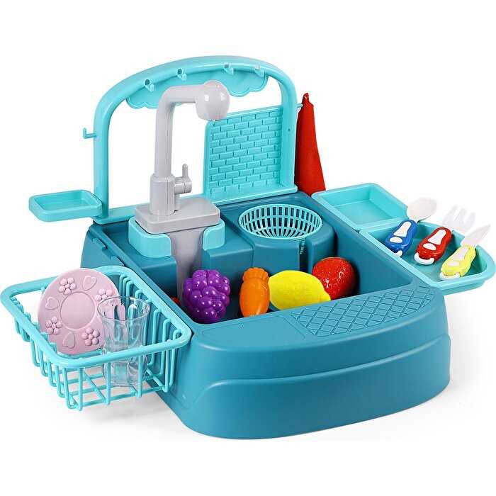 GALTOYS KİTCHEN 168A-19B MUTFAK LAVABOSU TURKUAZ PİLLİ 3+ 1