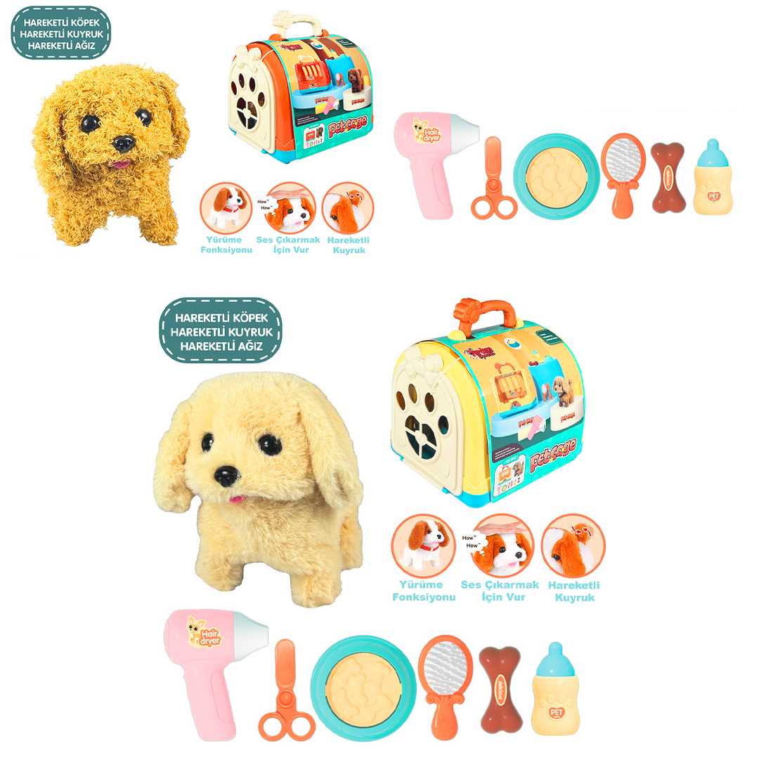 VARDEM TAŞIMA ÇANTALI KÖPEK SETİ 3615-1-2 PİLLİ 3+ 1