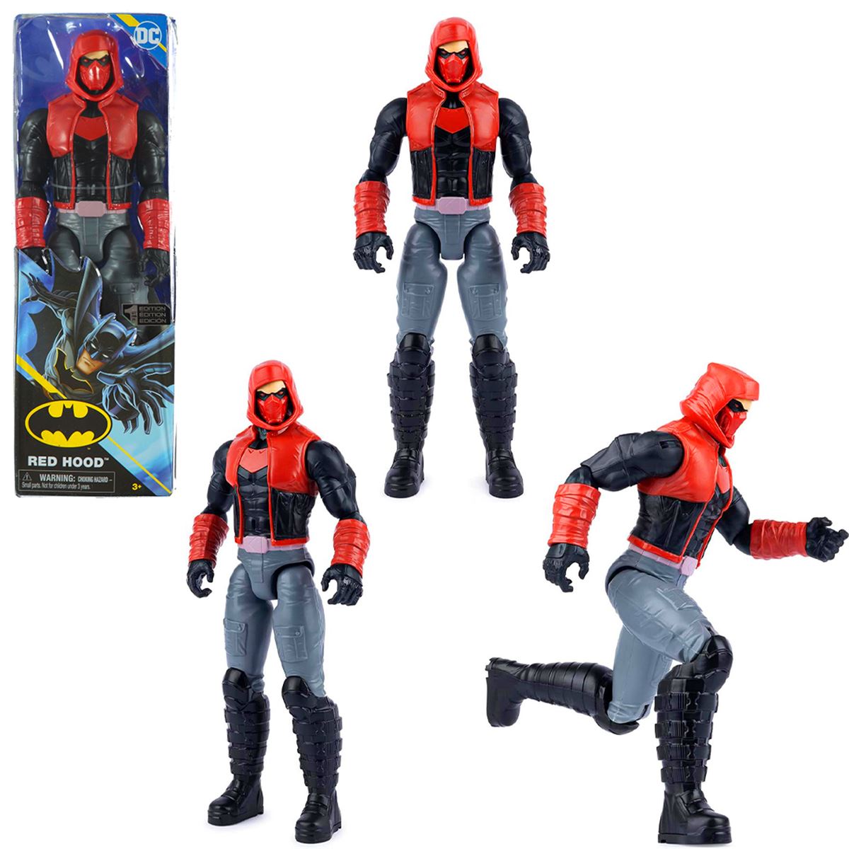 SUNMAN BATMAN-RED HOOD-JOKER 6055697 FİGÜRLERİ 30CM 3+ 1