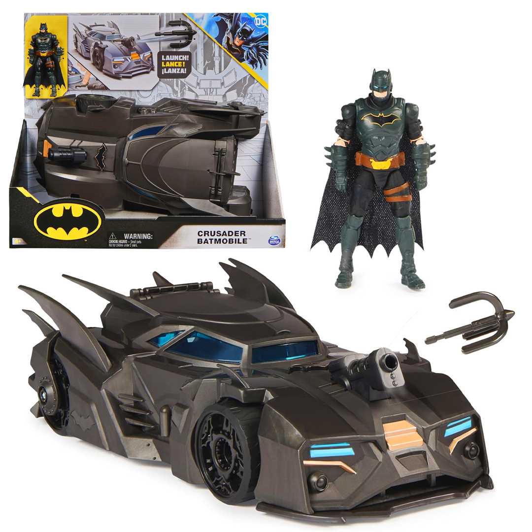 SPİN MASTER BATMAN 6067473 CRUSADER BATMOBİLE ARACI FİGÜR 10 CM 4+ 1