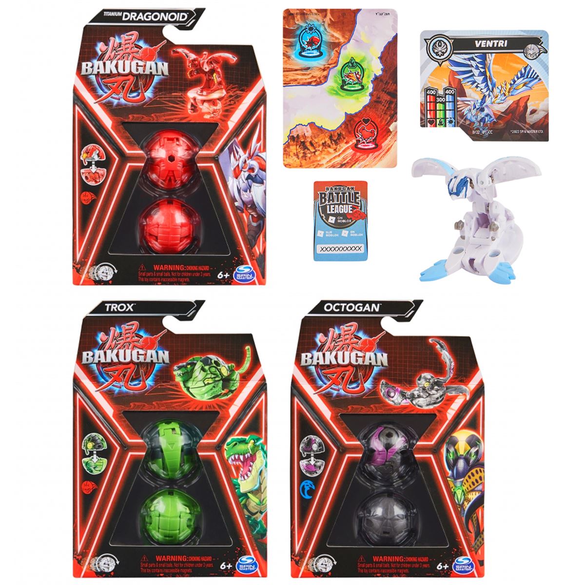 SPİN MASTER BAKUGAN CORE ÖZEL SERİ 6066716 S1 FİGÜR SET 6+ 1