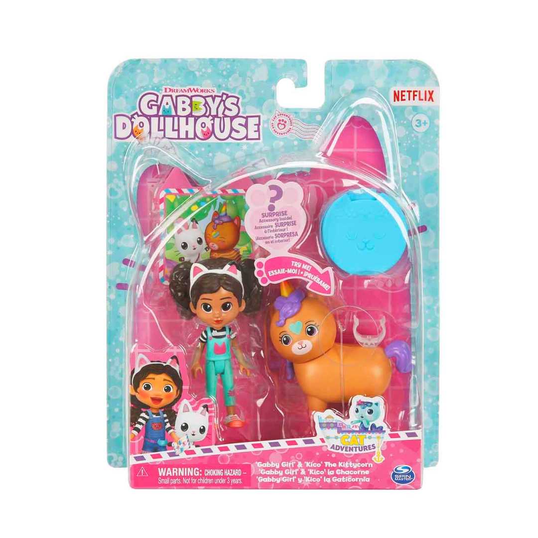 SPİN MASTER GABBYS DOLLHOUSE 6067672 CAT TİVİTY PAKETİ GABBY VE KİTTYCORN 3 1