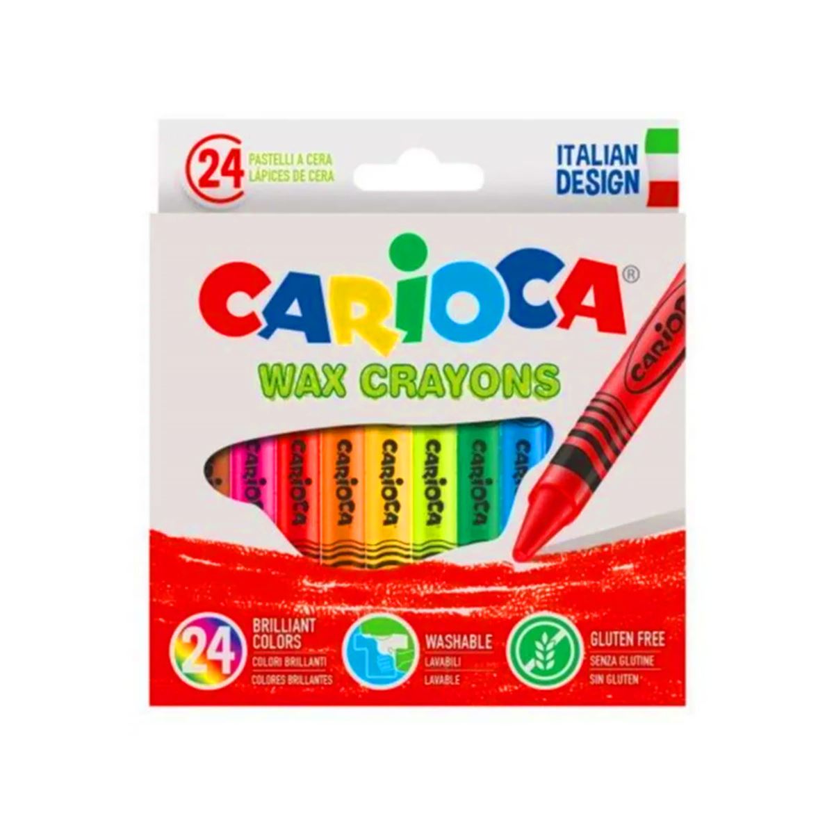 CARİOCA WAX CRAYONS PASTEL BOYA 24 RENK 42366 1