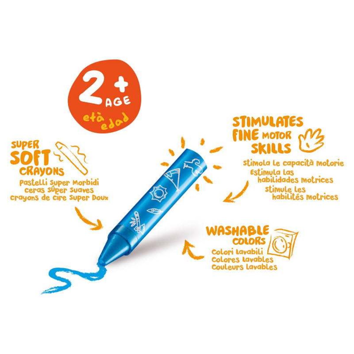 CARİOCA PASTEL BOYA BABY 8 RENK 42892 1