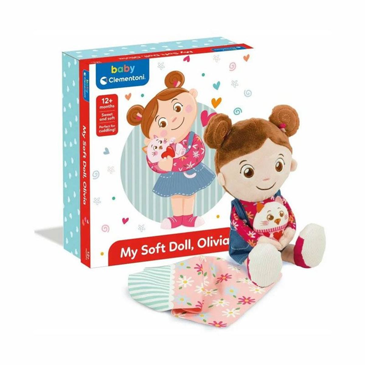 CLEMENTONİ MY SOFT DOLL OLİVİA 17737 SEVİMLİ BEBEĞİM 12M+ 1