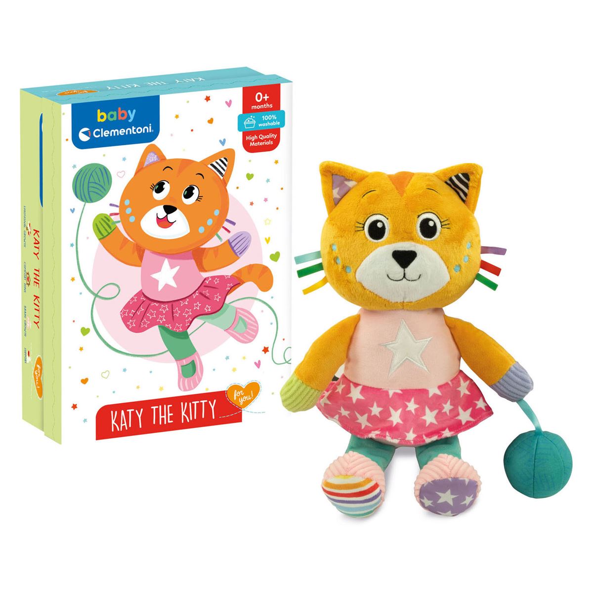 CLEMENTONİ KATY THE KİTTY 17762 YUMUŞACIK KEDİCİK 0+ 1