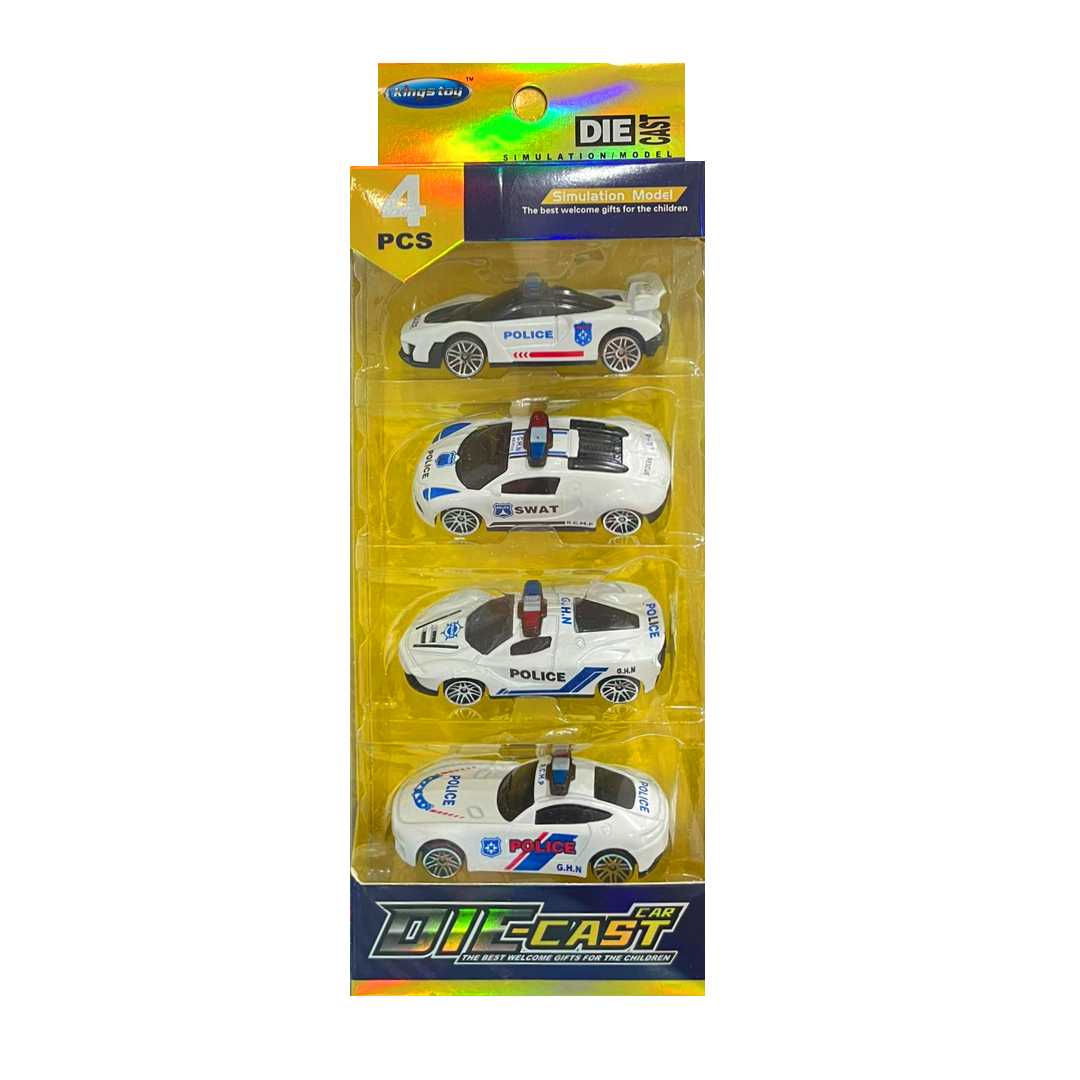 KİNGS TOY POLİS ARABALARI FY01-01H DİE CAST METAL 1:64 4 LÜ 3+ 1