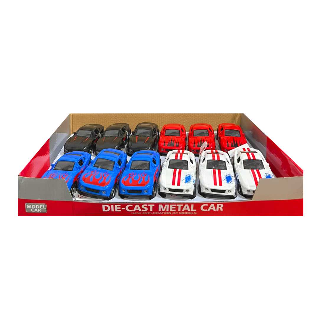 KİNGS TOY ÇEKBIRAK ARABA FY6148-12D DİE CAST METAL 4 MODEL 12 Lİ 3+ 1