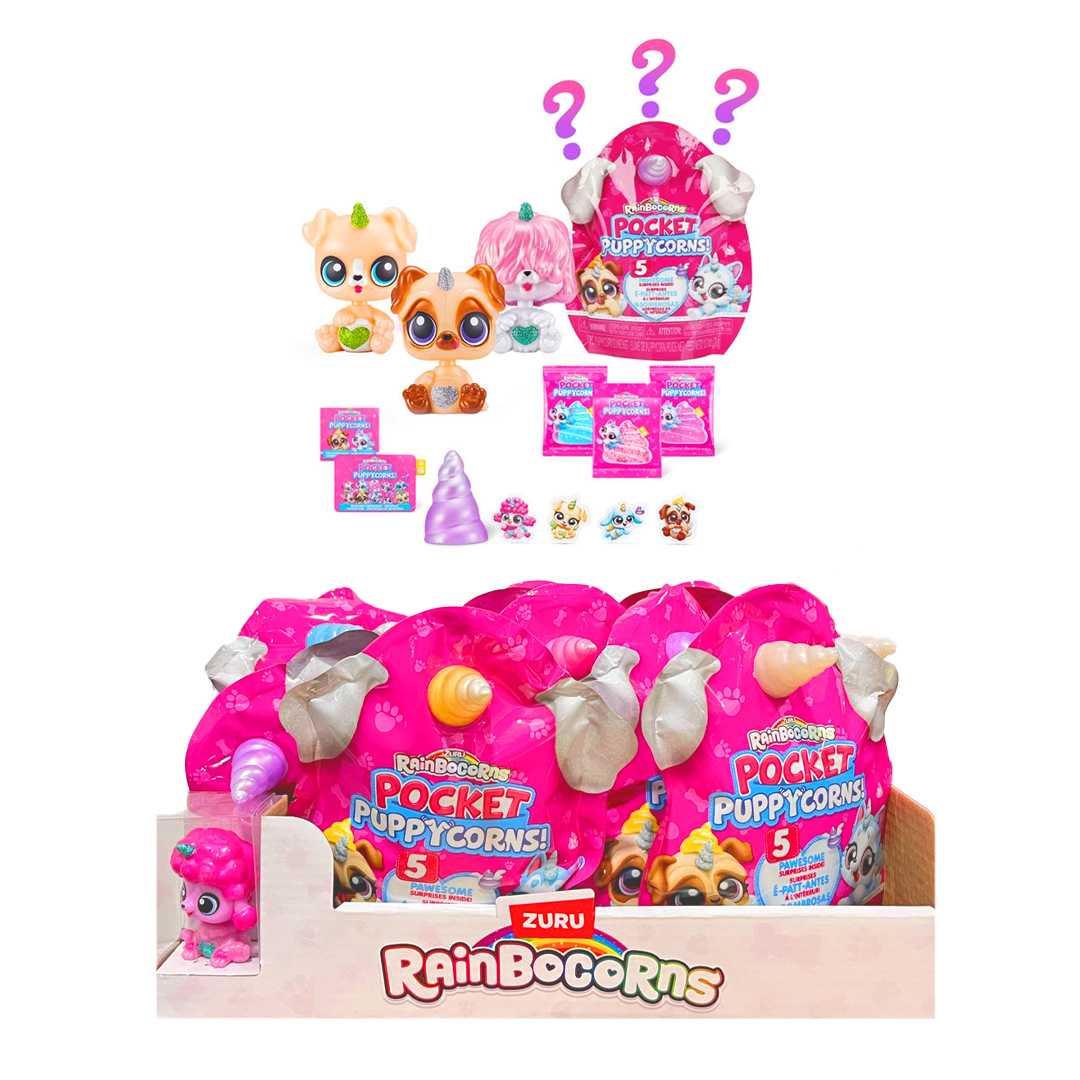 ZURU RAİNBOCORNS POCKET PUPPYCORNS RAR24000 SÜRPRİZ PAKET MİNİ FİGÜR 12 Lİ 3+ 1