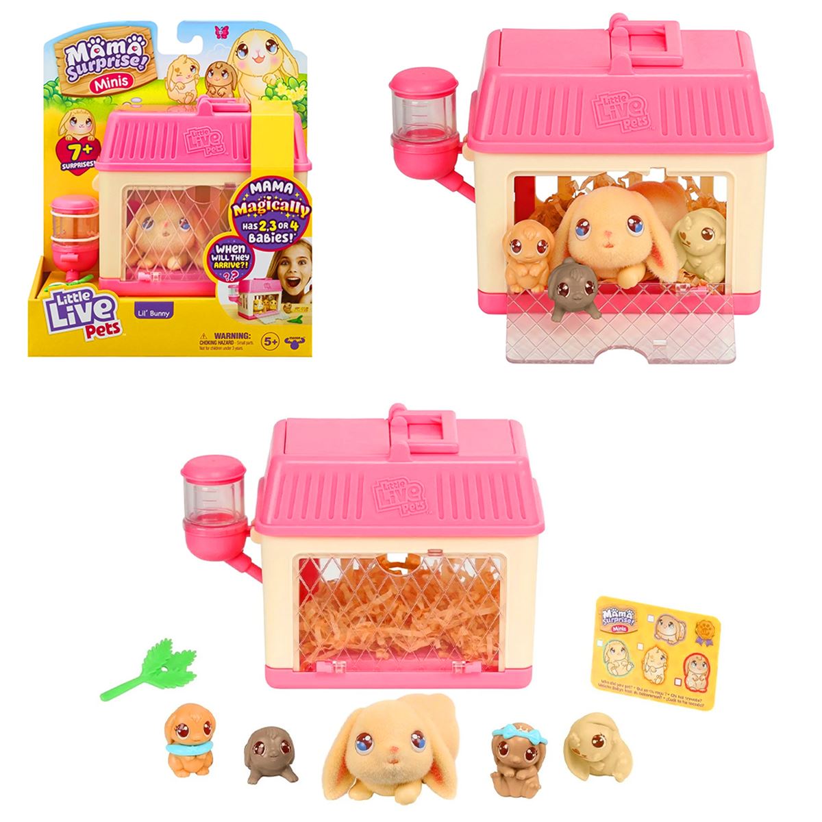 LİTTLE LİVE PETS LP301200-26511 ANNE VE YAVRULARI MİNİ TAVŞAN 5+ 1