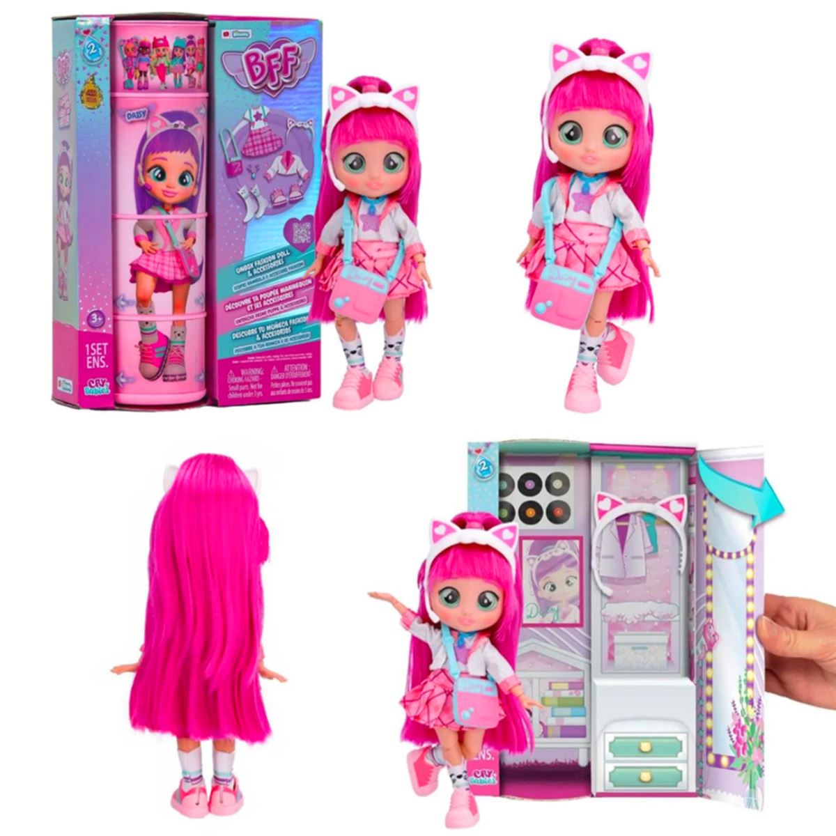 CRY BABİES BFF S2 CYB47000 908338 DAİSY BEBEK 3+ 1