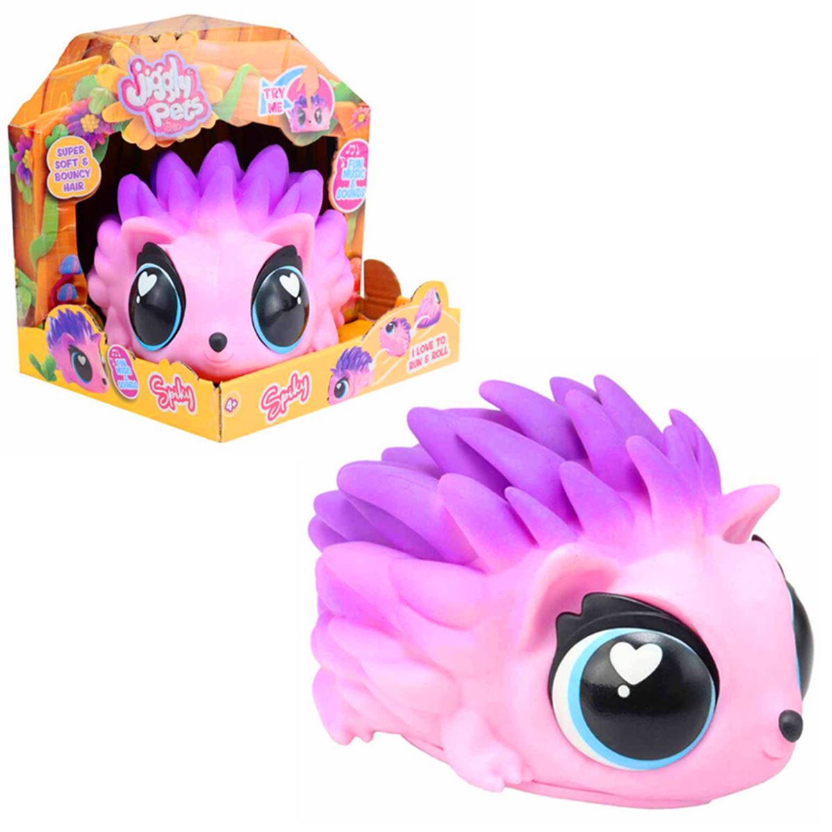 JİGGLEY PETS 3283 SESLİ PEMBE KİRPİ 4+ 1