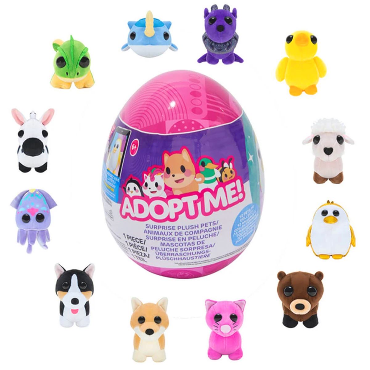 ADOPTME SURPRİSE PLUSH PETS ADT00000-AME0001 S3 SÜRPRİZ PELÜŞ 12 CM 3+ 1