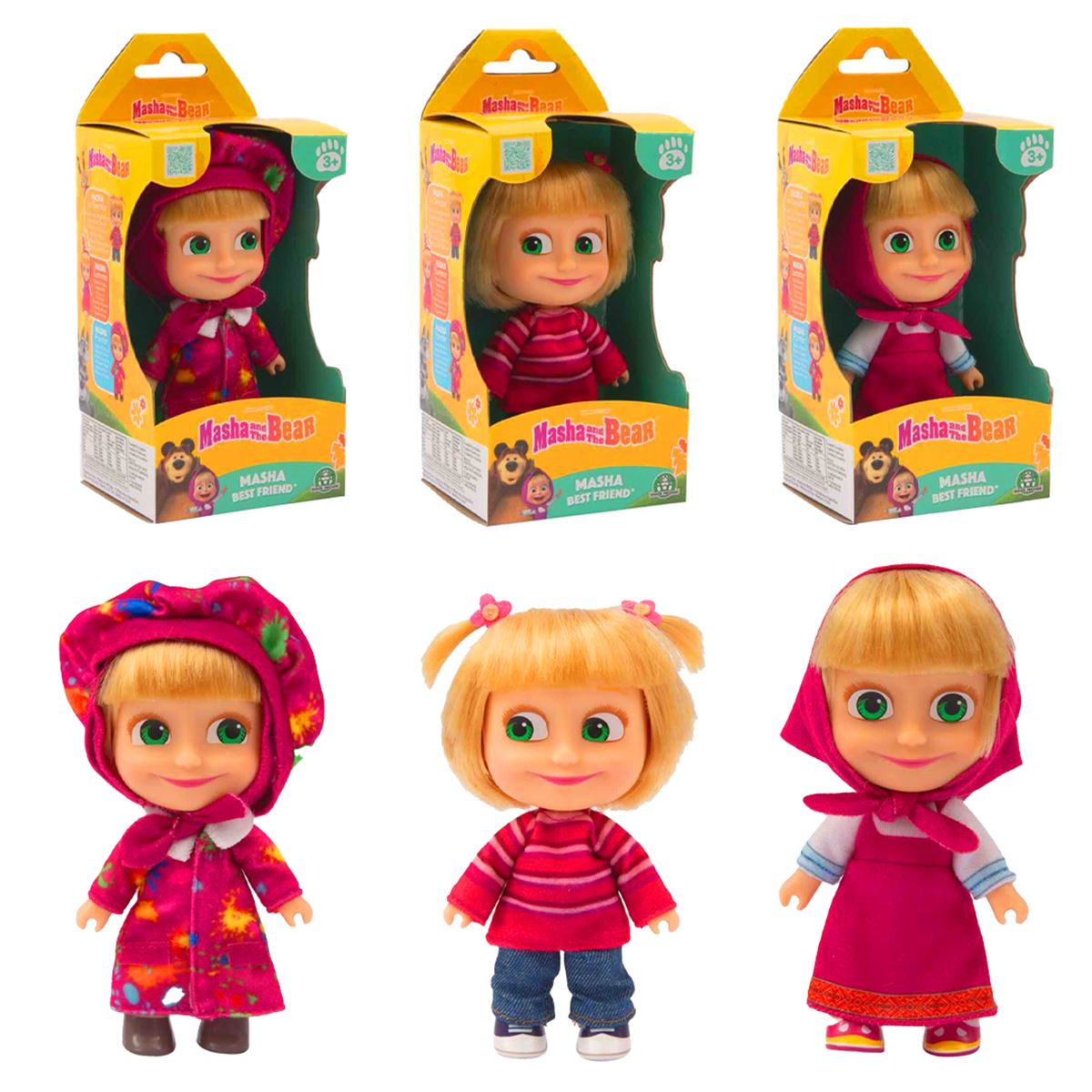 MAŞA İLE KOCA AYI MHA26000 S2 MAŞA BEBEK 12 CM 3+ 1