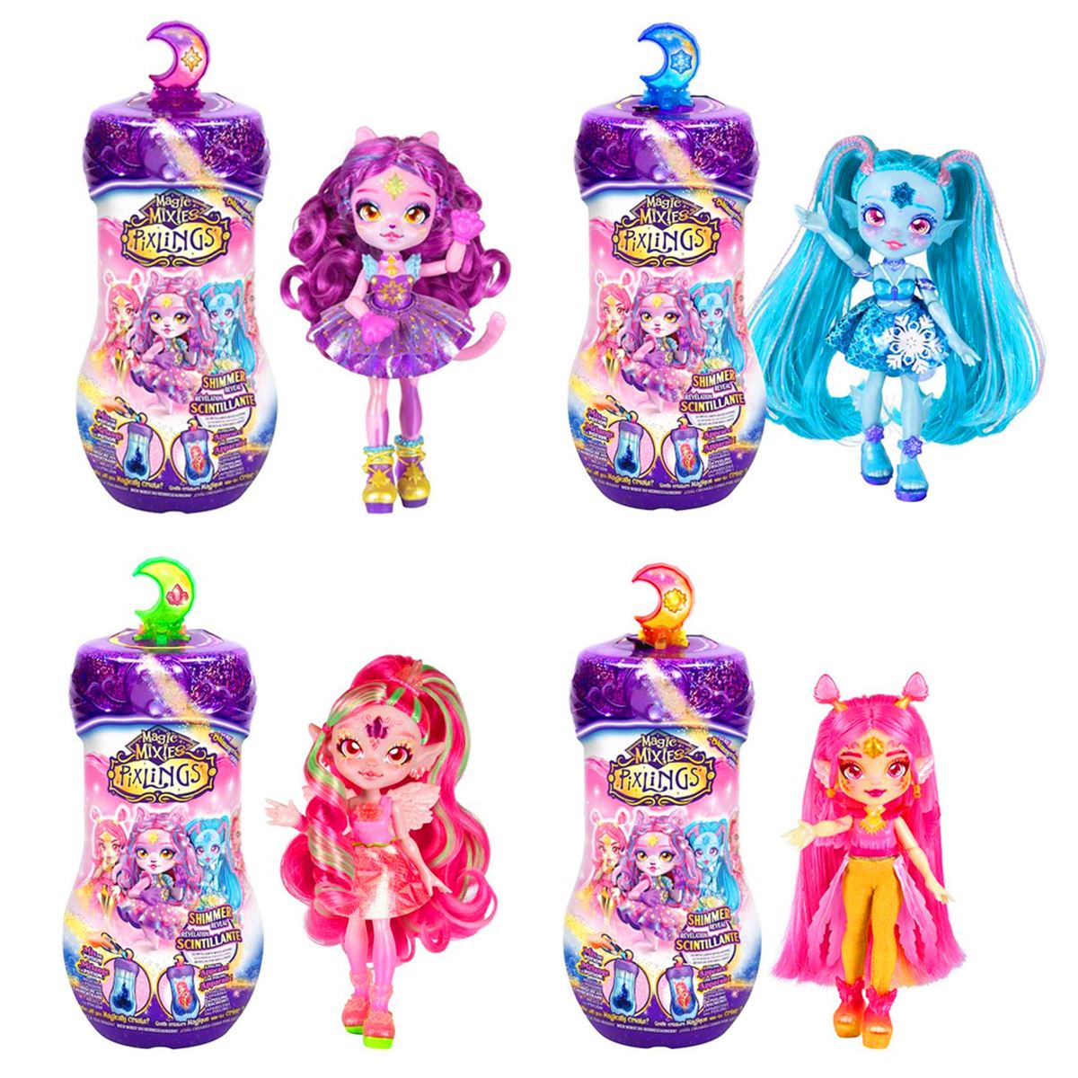 MAGİC PİXLİNGS MG101000 S2 GALAKSİ SAÇLI BEBEK TEKLİ PAKET 5+ 1