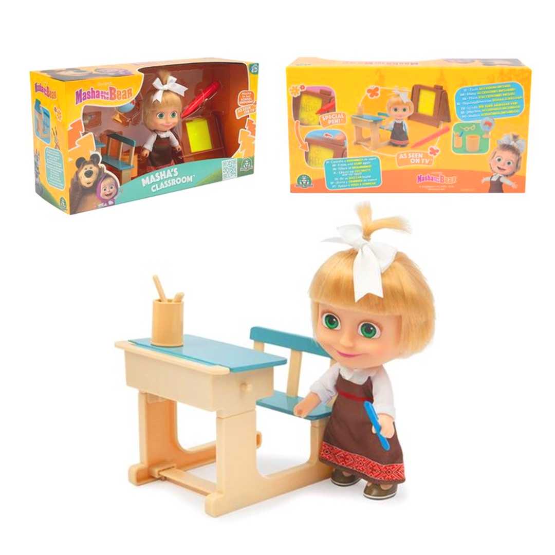 MAŞA İLE KOCA AYI MHA07000 OKUL OYUN SETİ BEBEK FİGÜR 12 CM 3+ 1