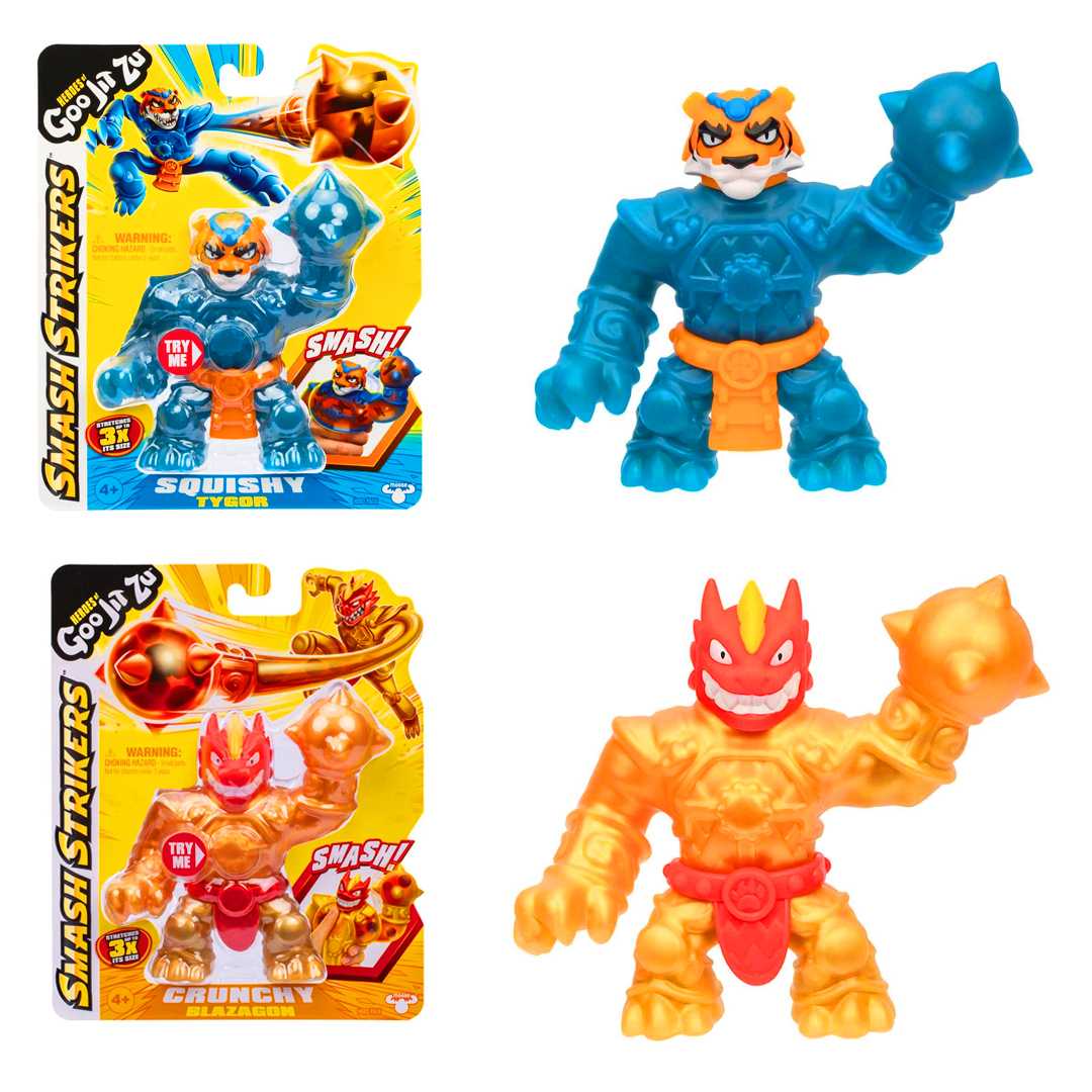 GOOJİTZU SMASH STRİKERS GJT57000 ESNEYEN YUMUŞAK TEKLİ FİGÜR 4+ 1
