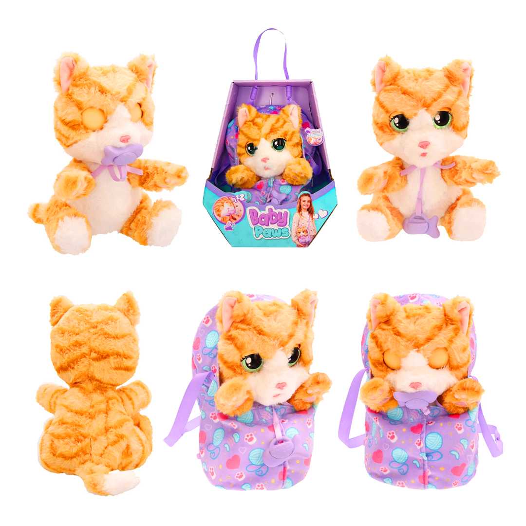 BABY PAWS YAVRU PELÜŞ KEDİ BAW05000 SESLİ 20 CM 18M+ 1