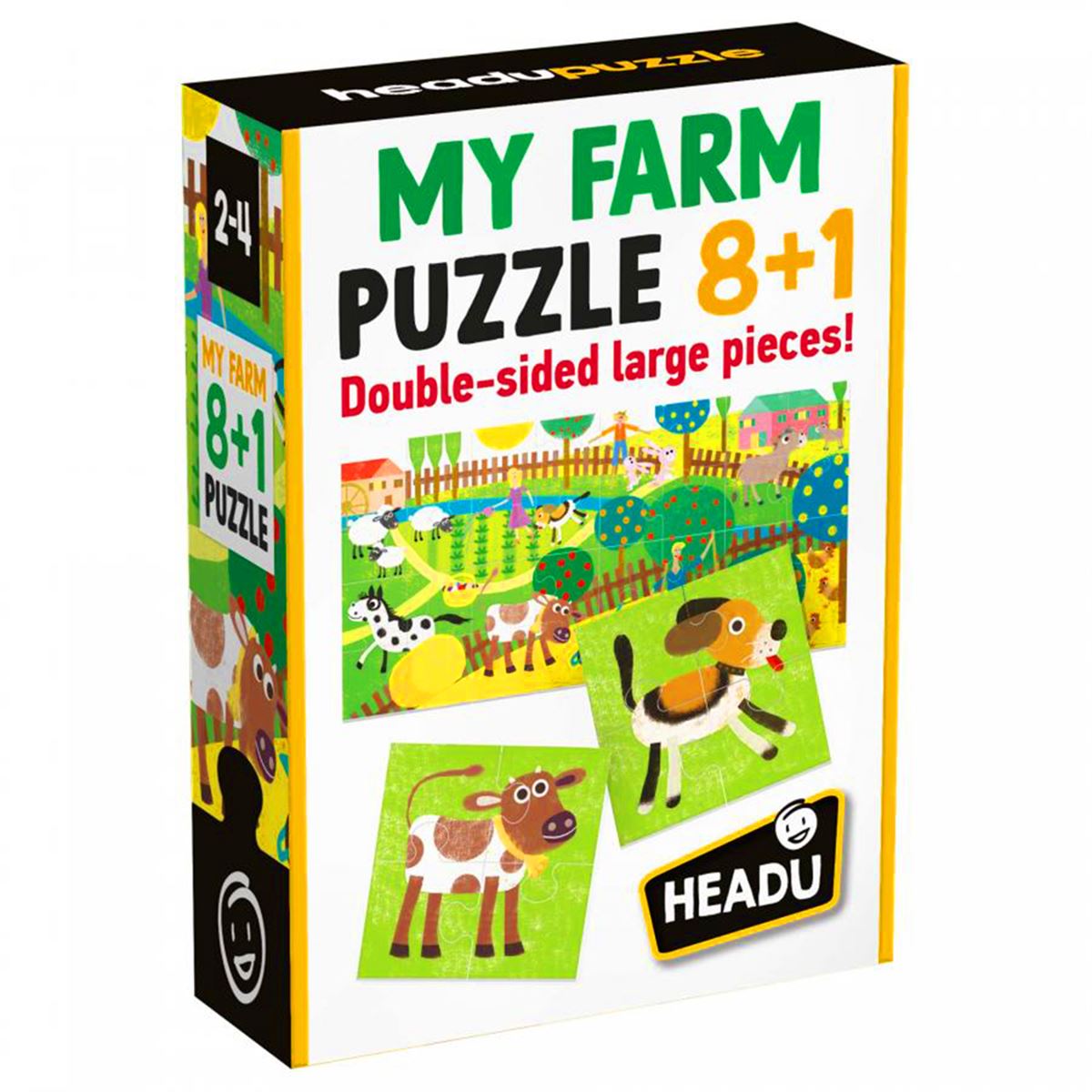 HEADU MY FARM PUZZLE 8+1 IT20867 ÇİFTLİK ÇİFT TARAFLI 2-4 YAŞ 1