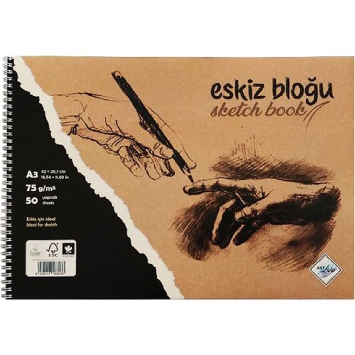 ART LİVA ESKİZ DEFTERİ A3 90 GR 50 YP 1