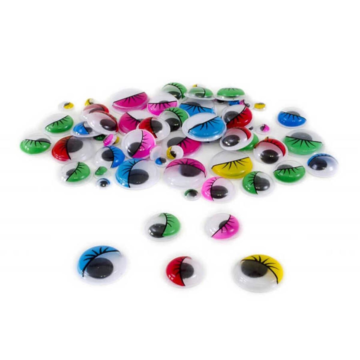 MOR OYNAR GÖZ RENKLİ KİRPİKLİ 25 MM 12 Lİ 111131 1