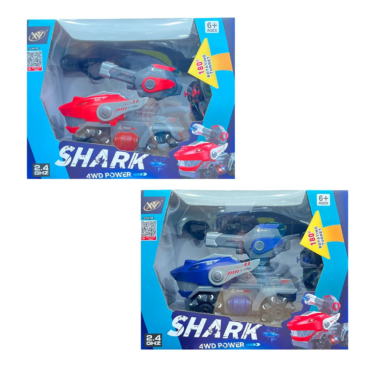 KARSAN SHARK 655-69 KUMANDALI SU ATAN KÖPEK BALIKLI TANK ŞARJLI BİLEKLİK 2.4 GHZ R/C IŞIKLI 6+ 1