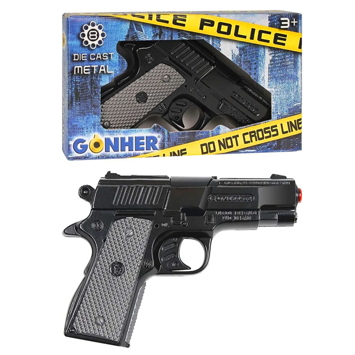 GONHER METAL SİLAH TABANCA REF-46-6 POLİCE SİYAH 8K 3+ 1
