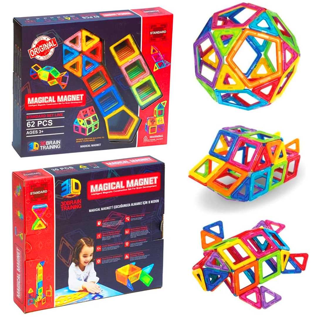 MAGİCAL MAGNET 3D STANDART 62 PARÇA 3+ 1