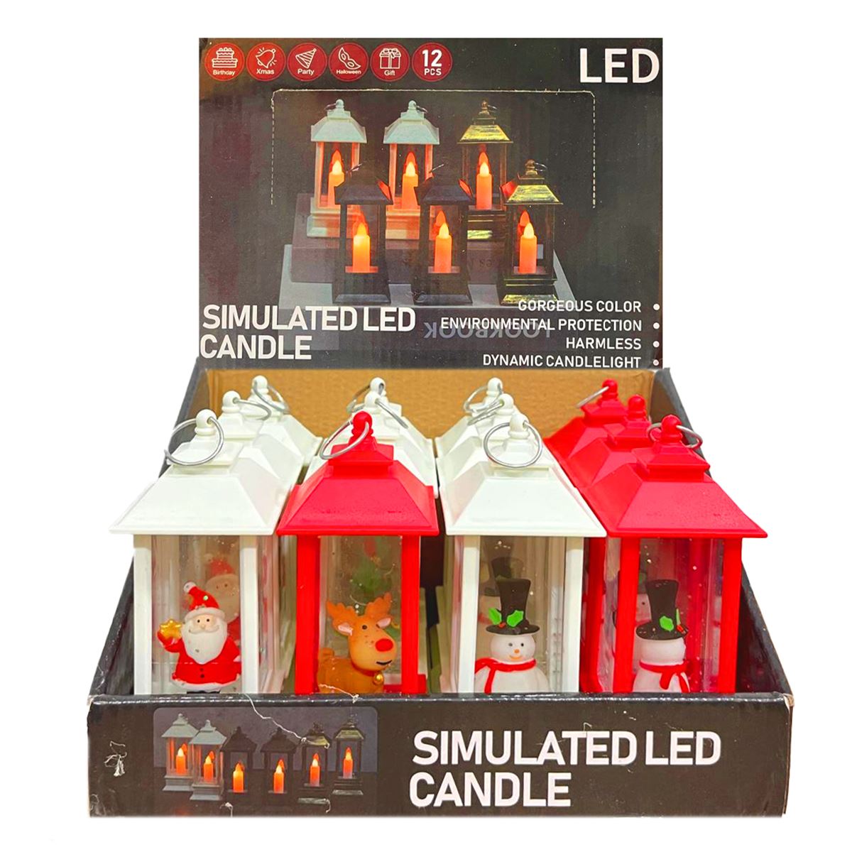 ERN SİMULATED LED CANDLE FENER 20240627-23 PİLLİ IŞIKLI PLASTİK ORTA 12 Lİ 1