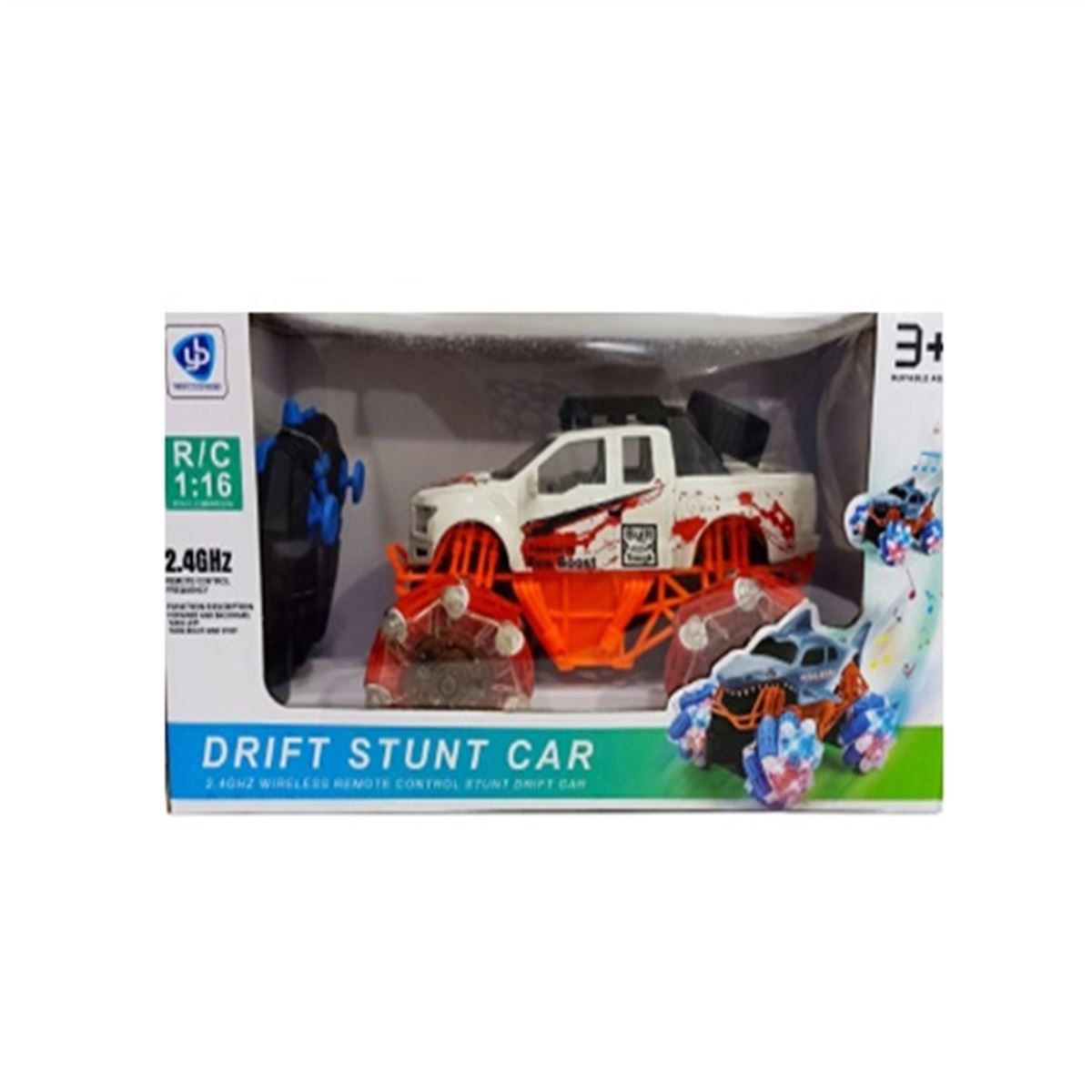 İNTER TOYS KUMANDALI ARABA 0088-TPW DRİFT STUNT CAR 1.16 SCALE 2.4 GHZ IŞIKLI SESLİ PİLLİ 3+ 1