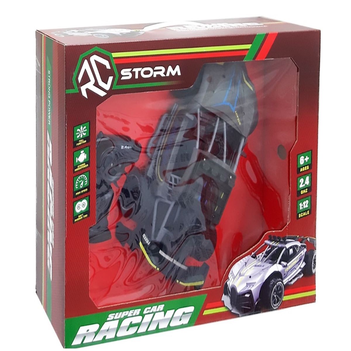 EMR STORM SUPER KUMANDALI ARABA CAR RACİNG 208076 PİLLİ 1.12 2.4 GHZ 6+ 1