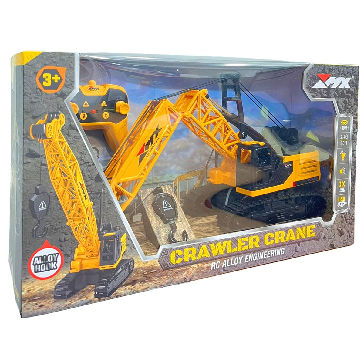 PASİFİK CRAWLER CRANE KUMANDALI VİNÇ Z6830A SESLİ IŞIKLI ŞARJLI 2.4GHZ F/F 3+ 1