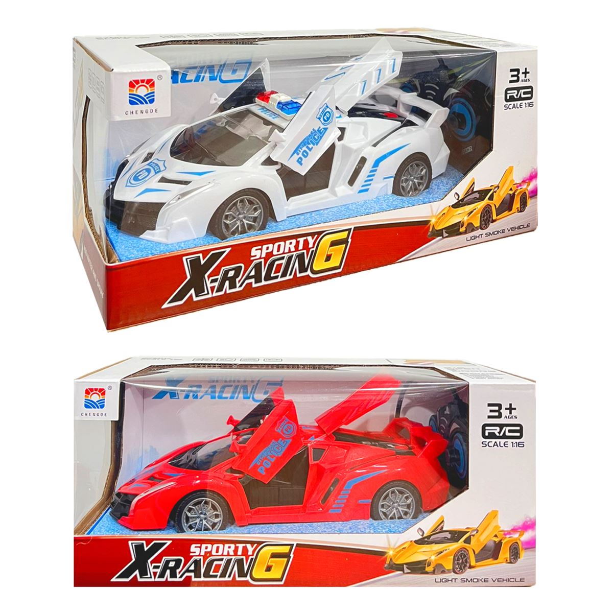 PASİFİK KUMANDALI DUMAN ATAN LAMBORGHİNİ CD8206D SPORTY X-RACİNG F/F R/C 27MHZ 6 CHANNEL 1:16 3+ 1