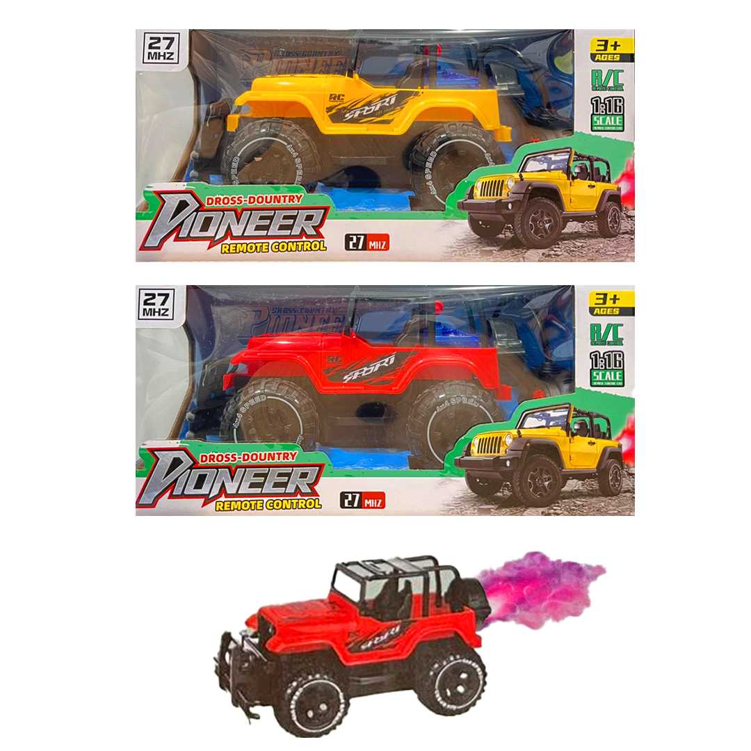 PASİFİK KUMANDALI DUMAN ATAN JEEP CD8110P OFF ROAD F/F R/C 27MHZ 1:16 ŞARJLI 3+ 1