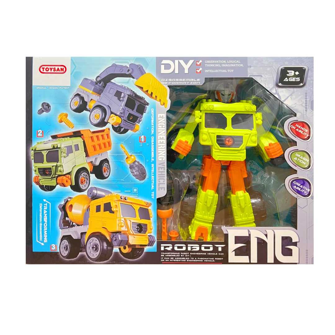 TOYSAN ROBOTA DÖNÜŞTÜRÜLEBİLİR İNŞAAT SETİ AL13-A2 TRANSFORMİNG ROBOT 3+ 1