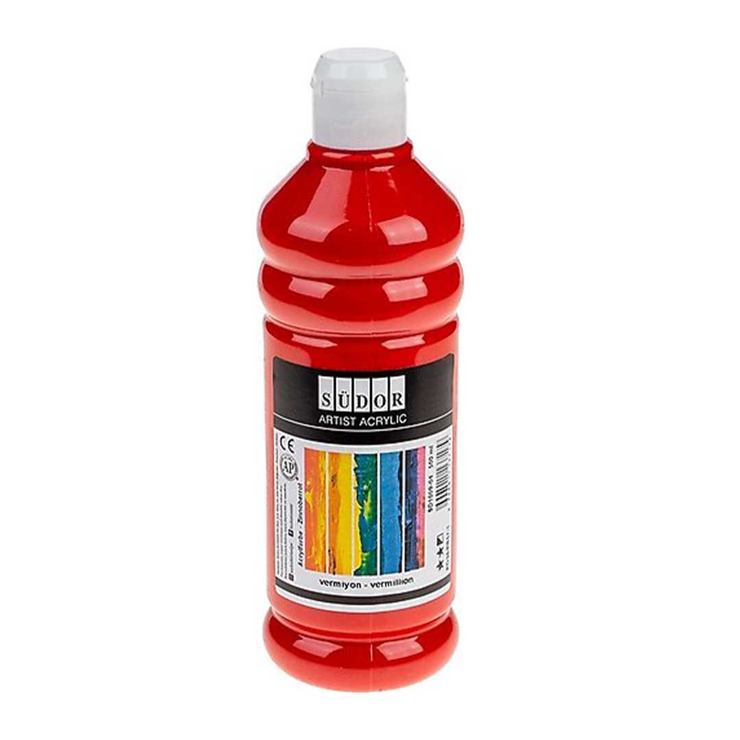 SÜDOR AKRİLİK BOYA 500 ML VERMİYON KIRMIZI SD1009-04 1