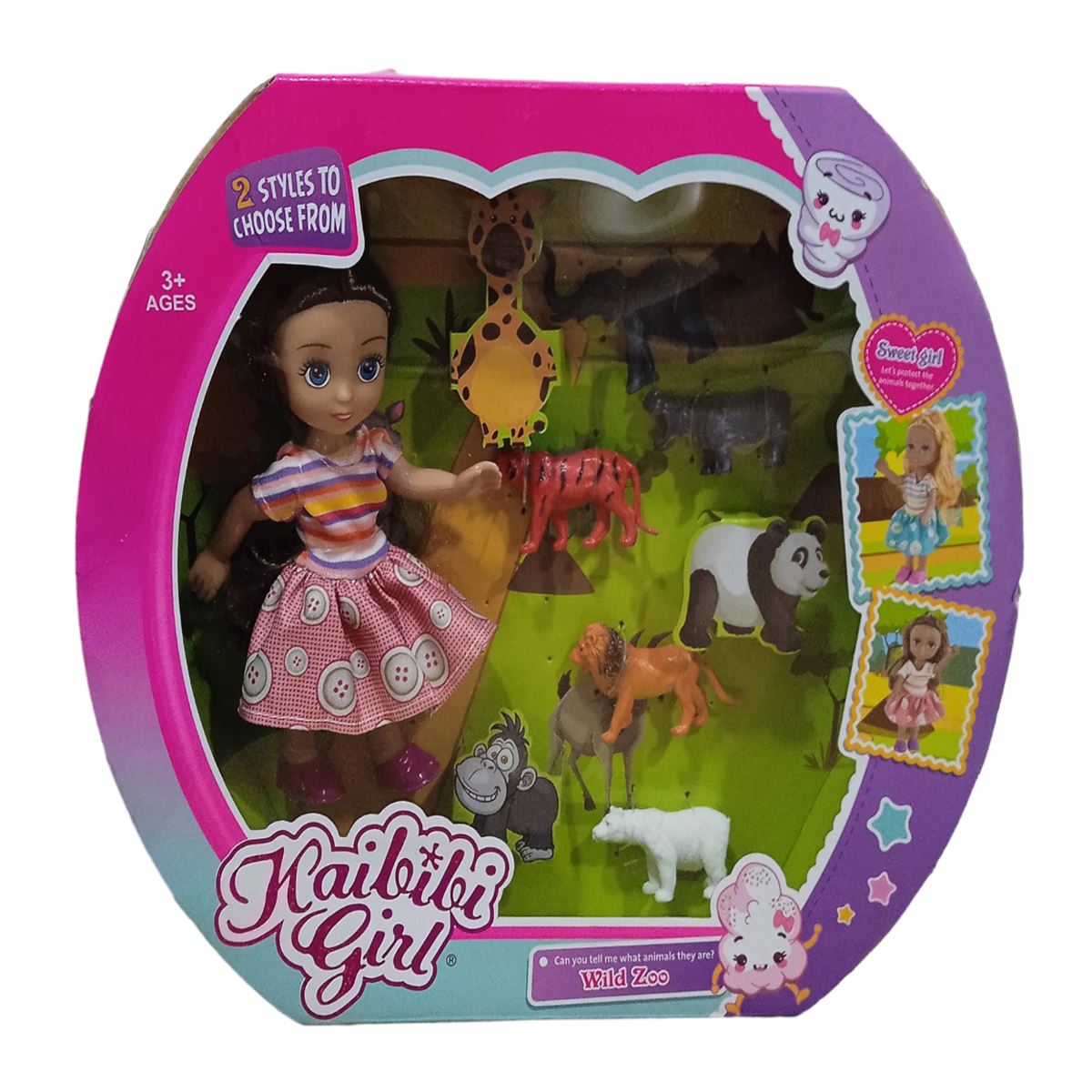 MEGA KAİBİBİ GİRL BLD225 VAHŞİ HAYVANLAR OYUN SETİ 3+ 1