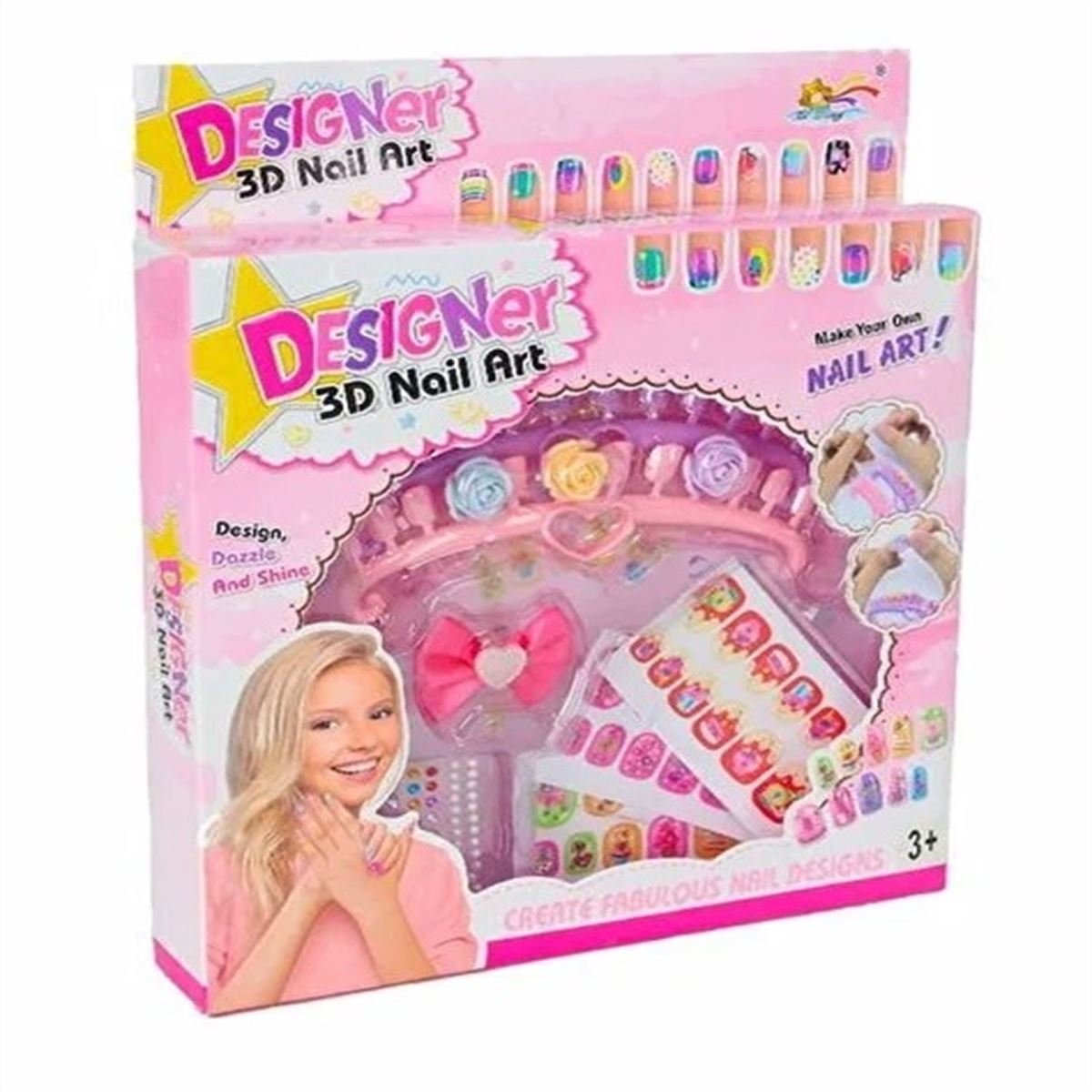 MEGA DESİNGER 3D NAİL ART ZD104 MAKE-UP SET 3+ 1