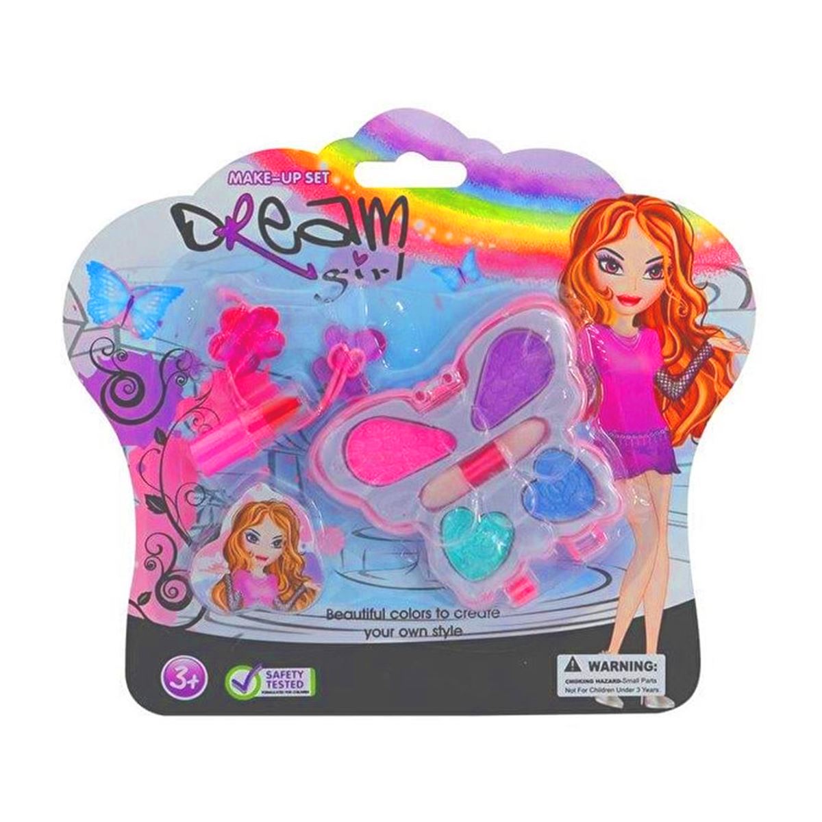 DREAM GİRL MAKYAJ SETİ 648E KELEBEK ŞEKİLLİ 3+ 1