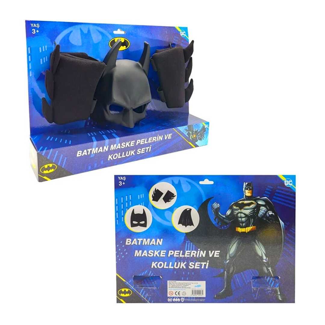 MEGA DC BATMAN MGA-02520 MASKE PELERİN KOLLUK 3 LÜ SET 3+ 1