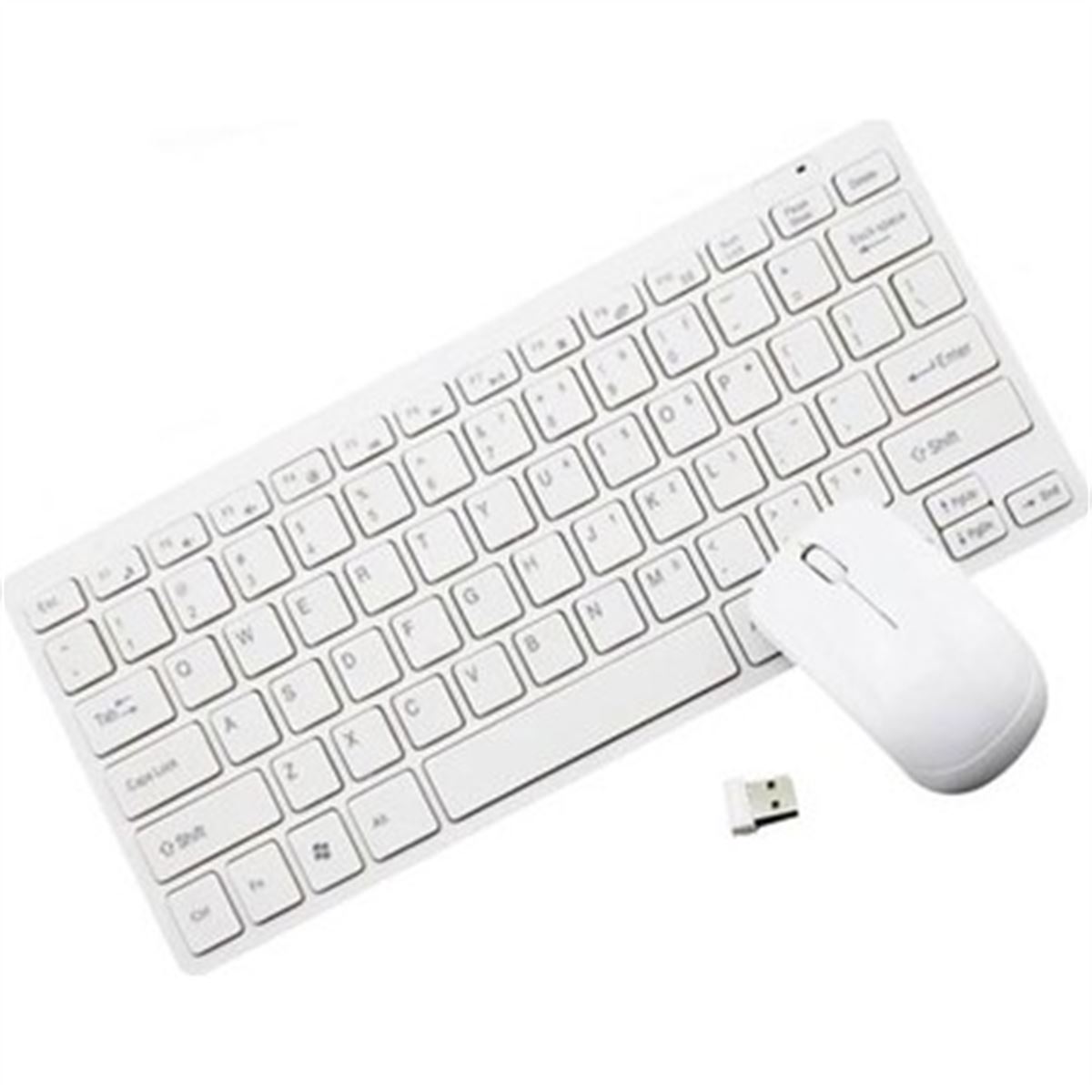 PLATOON KLAVYE Q + MOUSE MİNİ SET K-03 PL-395 USB KABLOSUZ BEYAZ 1