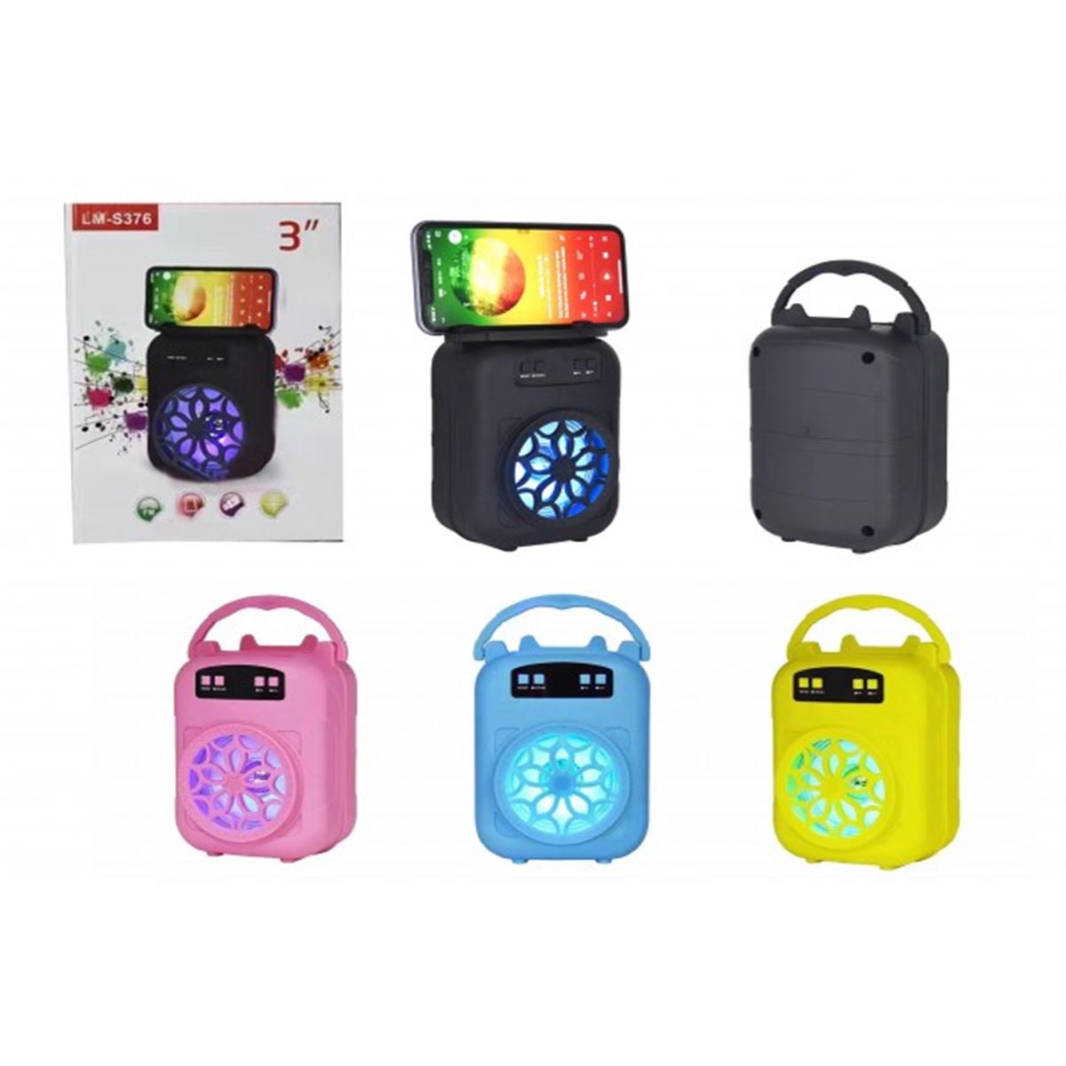 PLATOON SPEAKER PL-4496 PEMBE BLUETOOTH+USB+FM+TF CARD 1