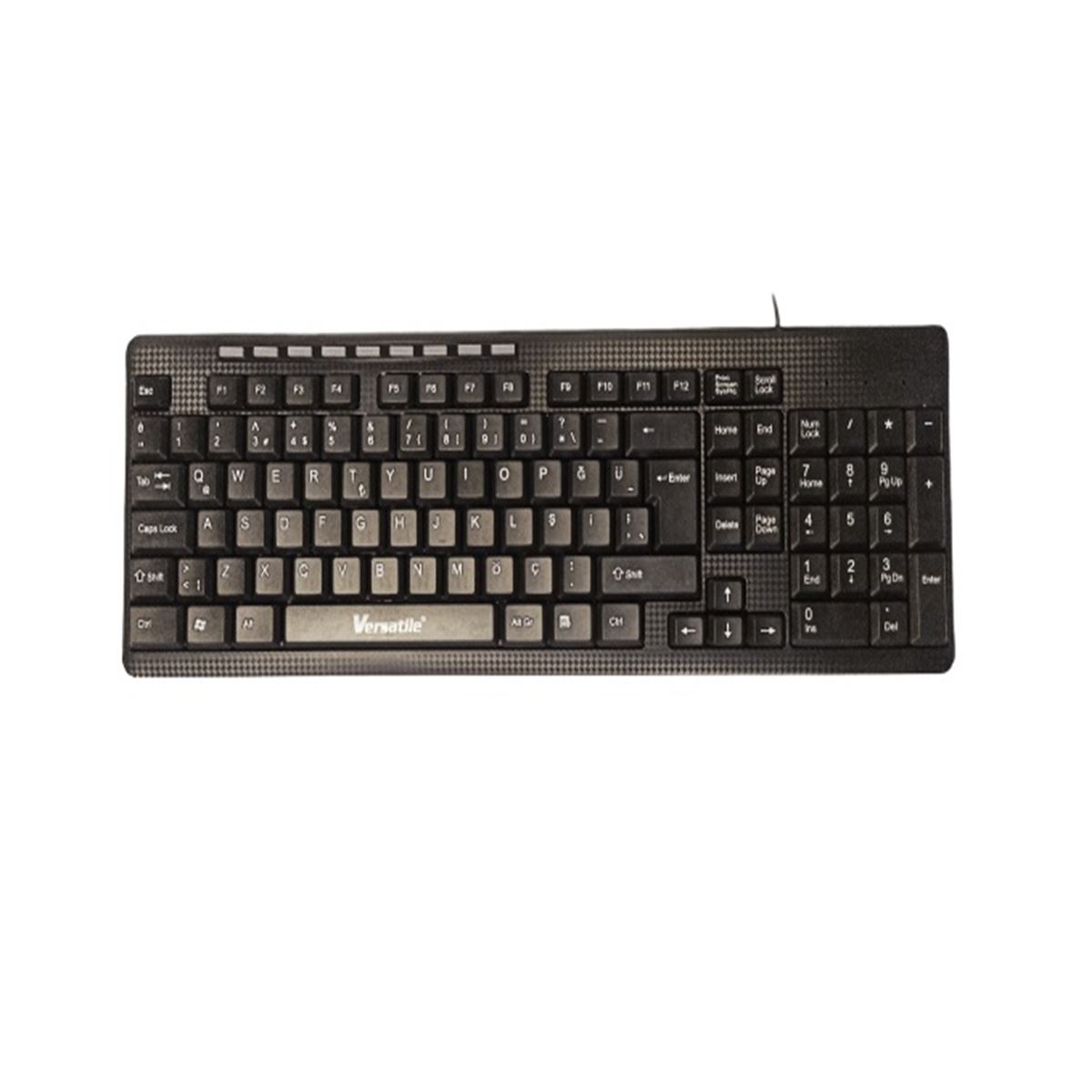 VERSATİLE KLAVYE Q KB-700ST SİYAH USB KABLOLU MULTİMEDİA 1