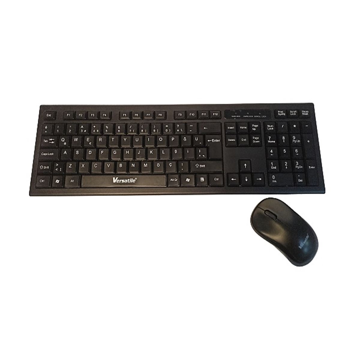 VERSATİLE KLAVYE Q + MOUSE GDX7700 SİYAH USB KABLOSUZ CHOCOLATE SLİM 1