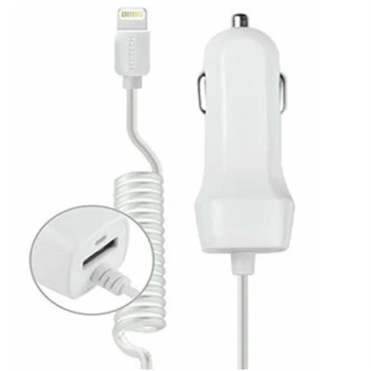 HYTECH ARAÇ ŞARJ CİHAZI HY-A44 BEYAZ USB KABLOLU 1.5A 1