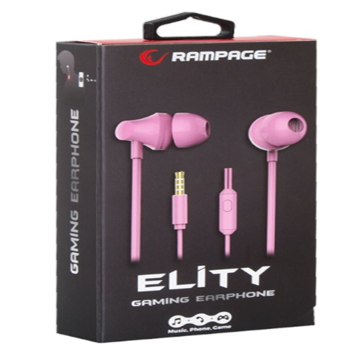RAMPAGE KULAKLIK SN-R99 KULAKİÇİ ELİTY PEMBE MİKROFONLU 1
