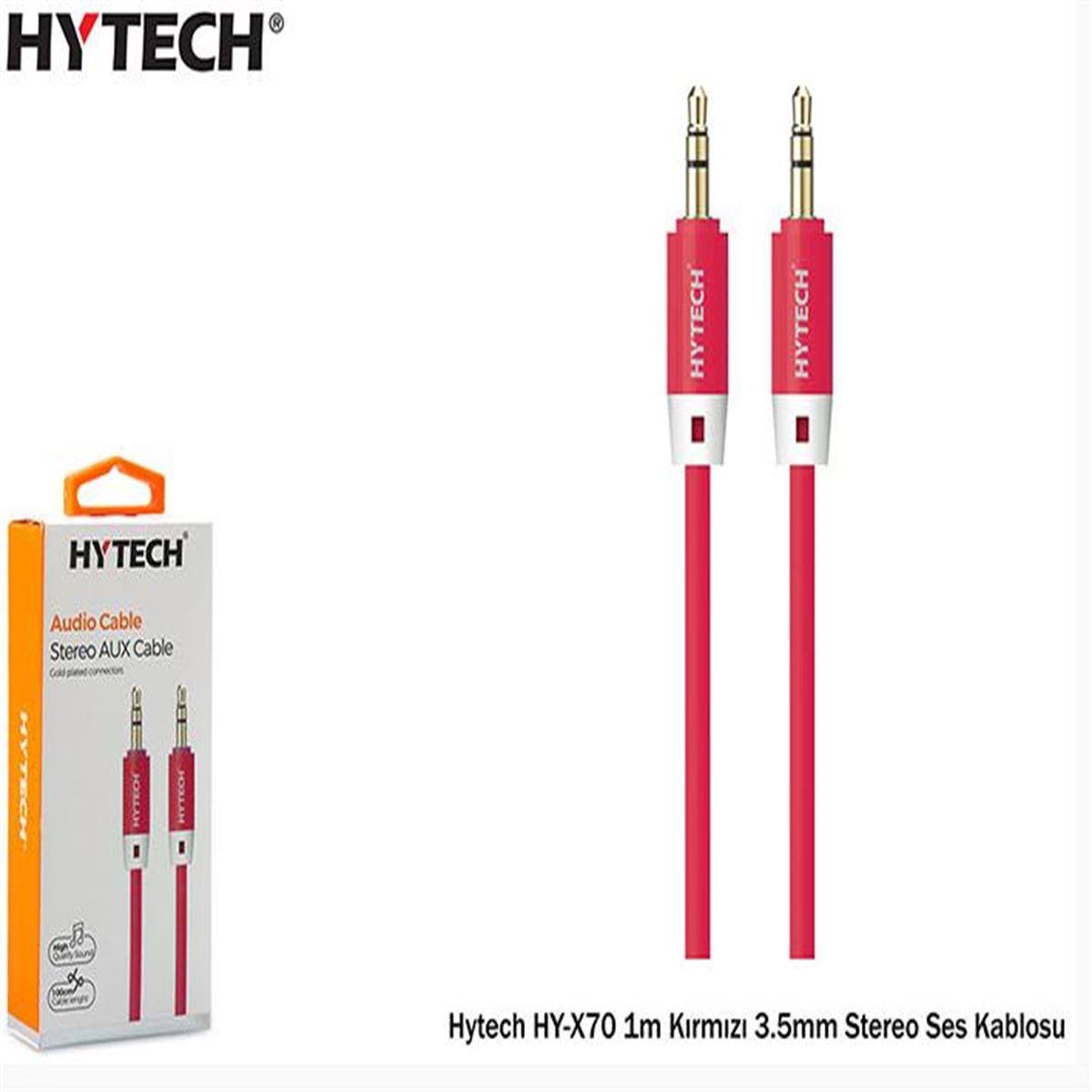 HYTECH SES KABLOSU HY-X70 STEREO KIRMIZI 1