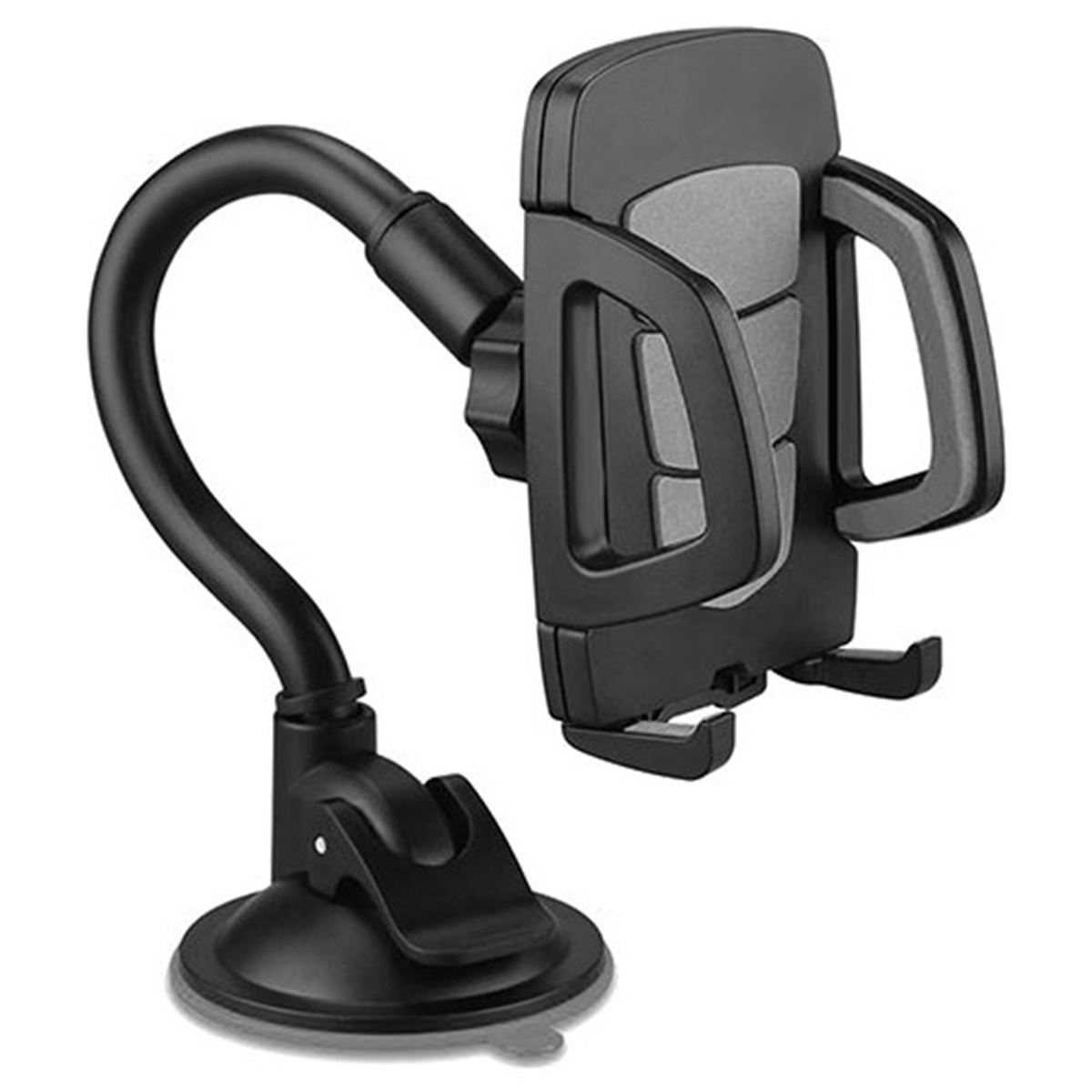 HYTECH TELEFON TUTUCU HY-XH20 VANTUZ+BRAKETİ SİYAH-GRİ 1