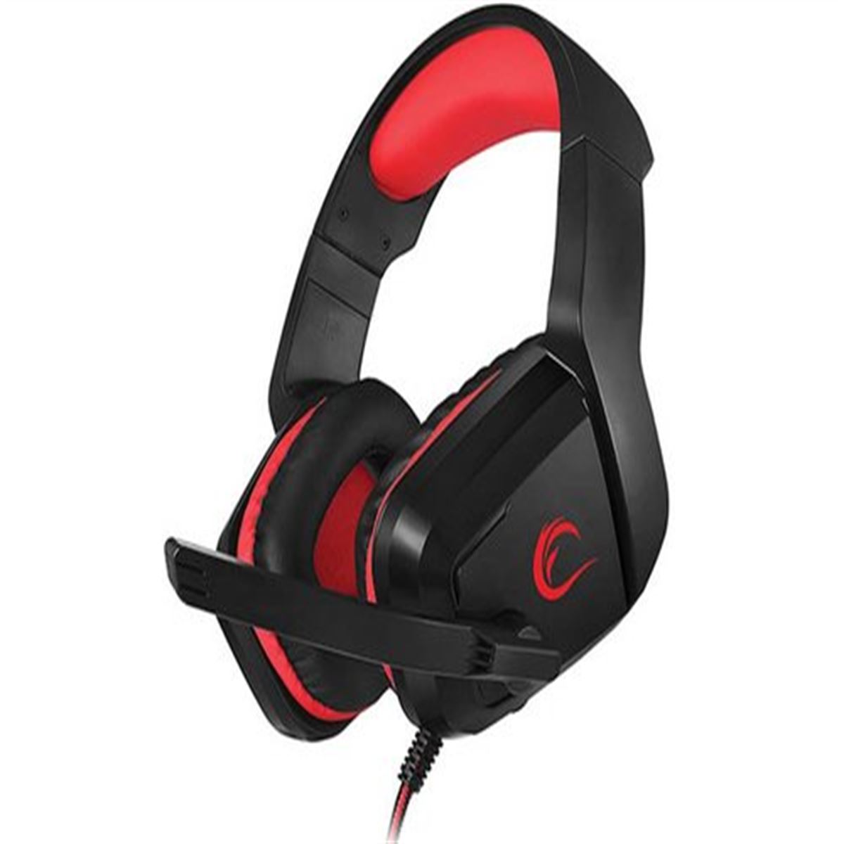 RAMPAGE OYUNCU KULAKLIK RH1 HECTORA KABLOLU USB SİYAH KIRMIZI MİKROFONLU 1